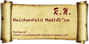 Reichenfeld Madléna névjegykártya