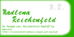 madlena reichenfeld business card